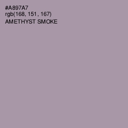 #A897A7 - Amethyst Smoke Color Image